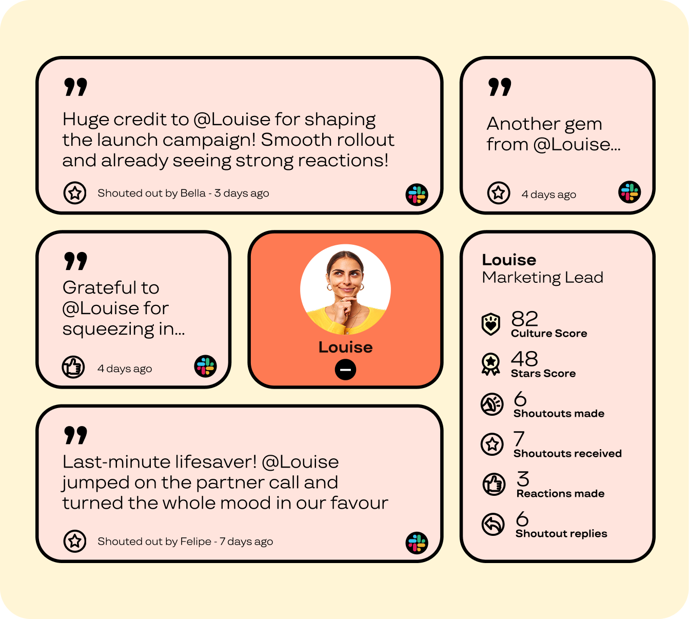 screenshot of Juno Shoutouts